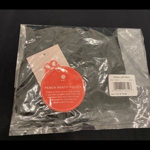 NWT simply soft bikini by peach. L Black. Wide 2 1/4” stretchy lace waistband.